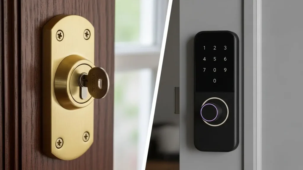 Deadbolt vs Smart Lock